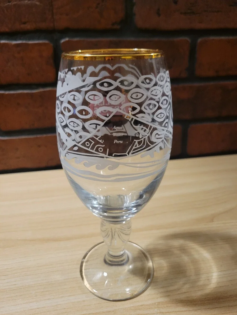 Stella Artois Aqua Water Peru Chalise Style Glass